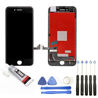 Ecran LCD et vitre tactile iPhone 7 PLUS NOIR (AAA+) + kit outils