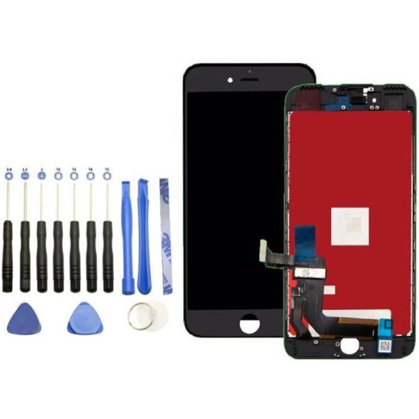 Ecran LCD et vitre tactile iPhone 8 NOIR (AAA+) + kit outils