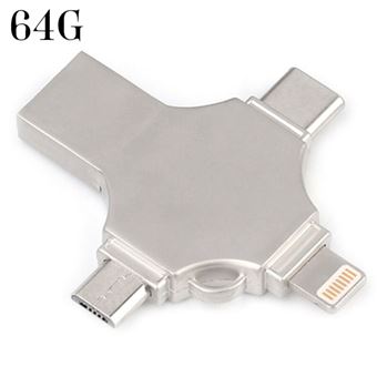 CLE USB - 64 GIGAS - 4 EN 1