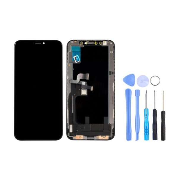 Ecran LCD et vitre tactile iPhone X (incell) + kit outils